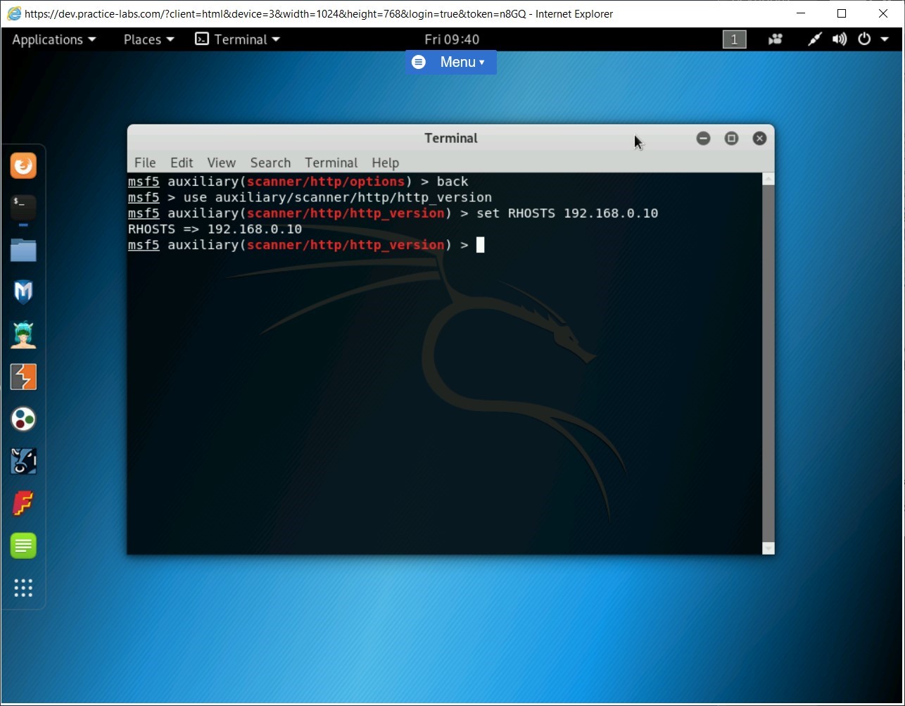 Figure 1.77 Screenshot of PLABKALI01
