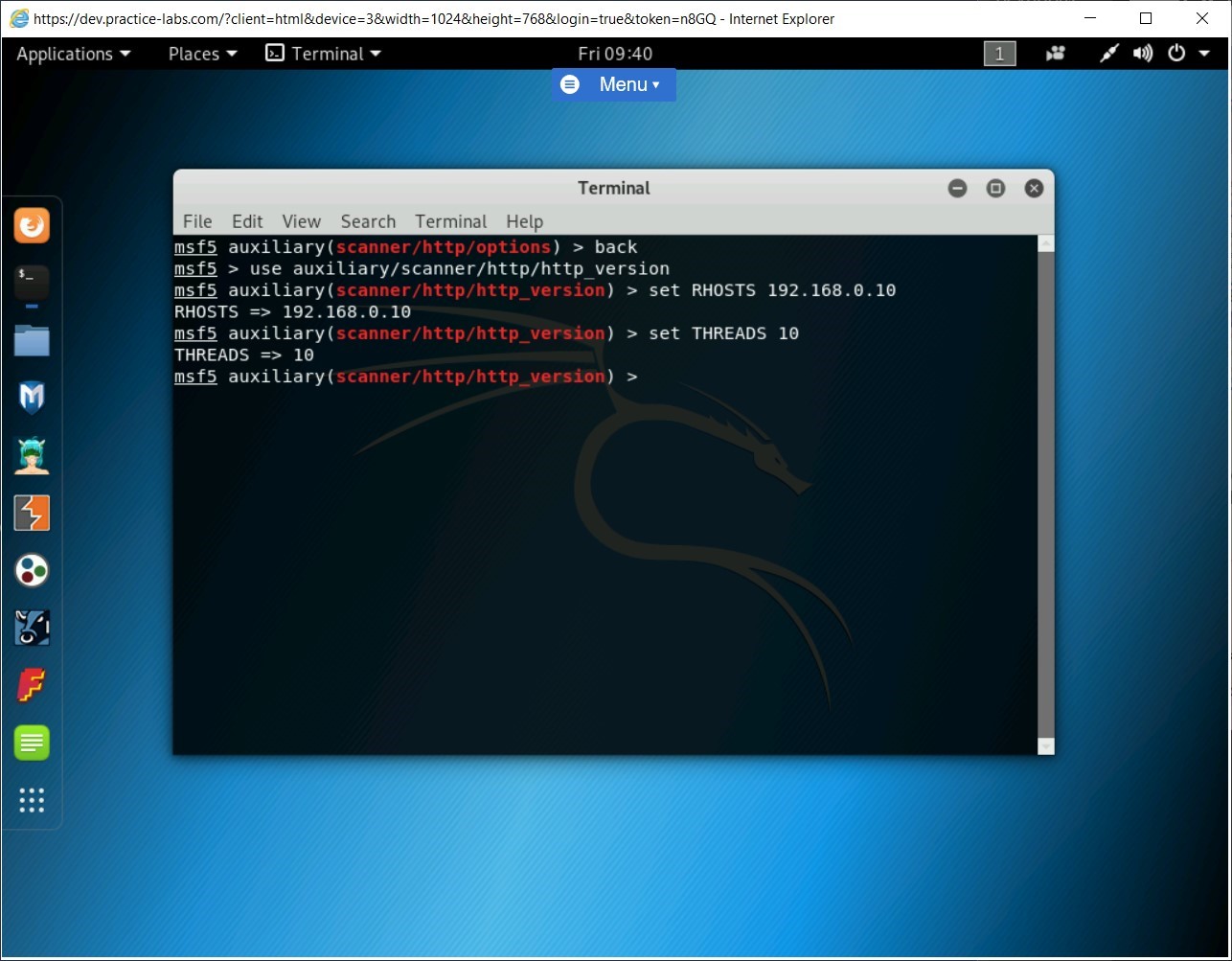 Figure 1.78 Screenshot of PLABKALI01