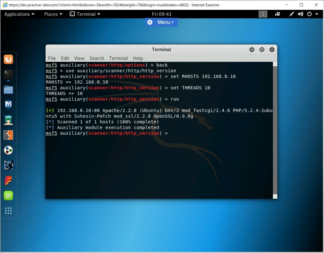 Figure 1.79 Screenshot of PLABKALI01