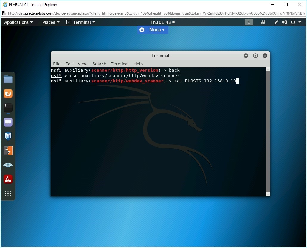 Figure 1.81 Screenshot of PLABKALI01