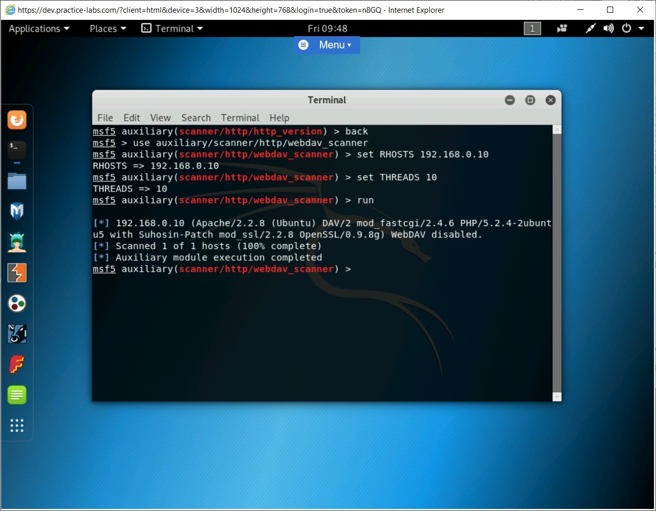 Figure 1.83 Screenshot of PLABKALI01