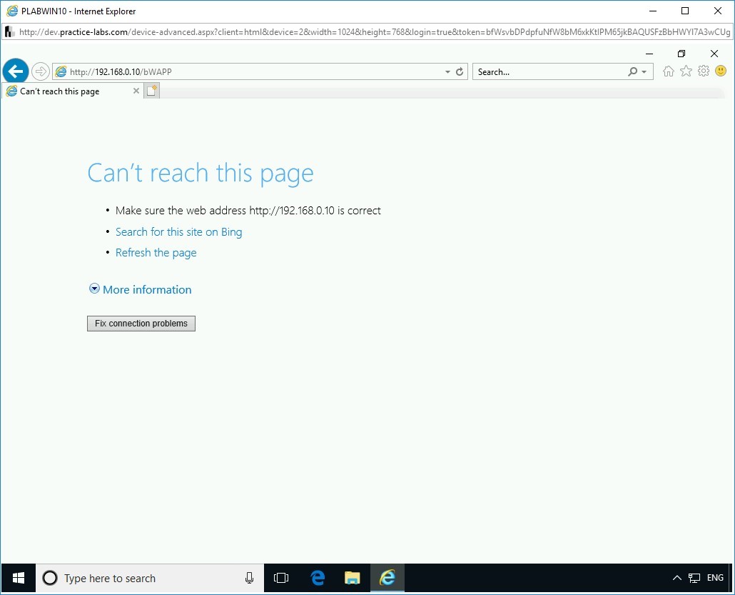 Figure 1.9 Screenshot of PLABWIN10