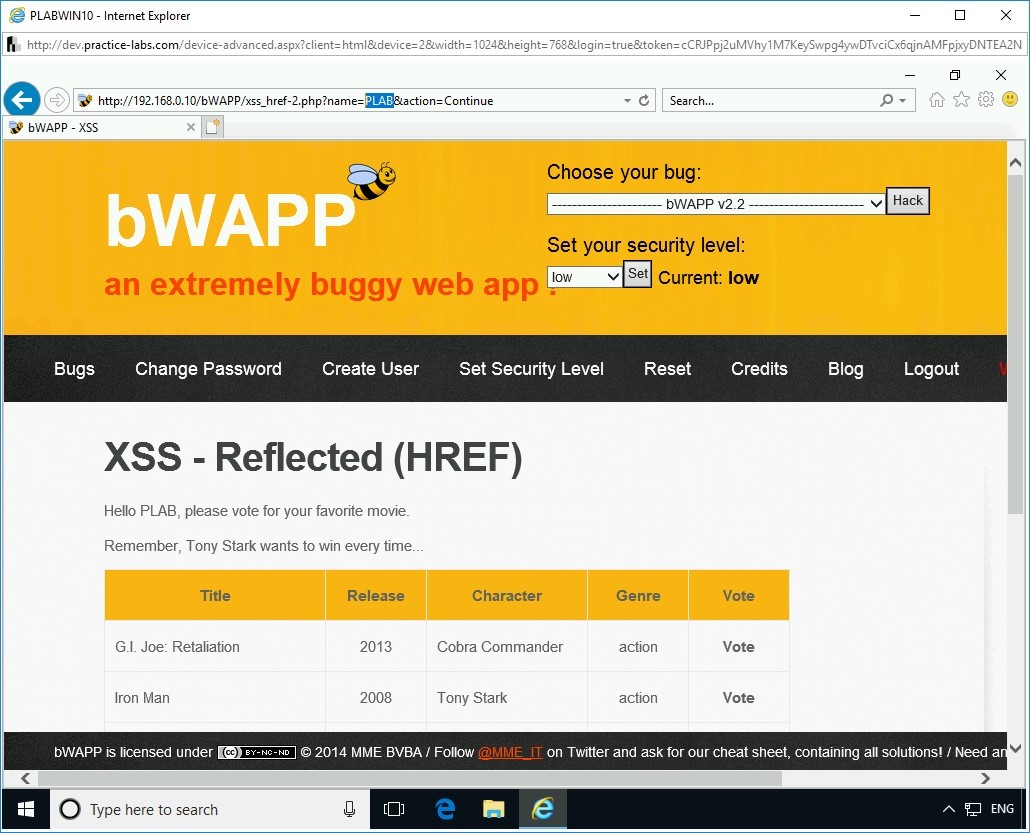Figure 2.68 Screenshot of PLABWIN10