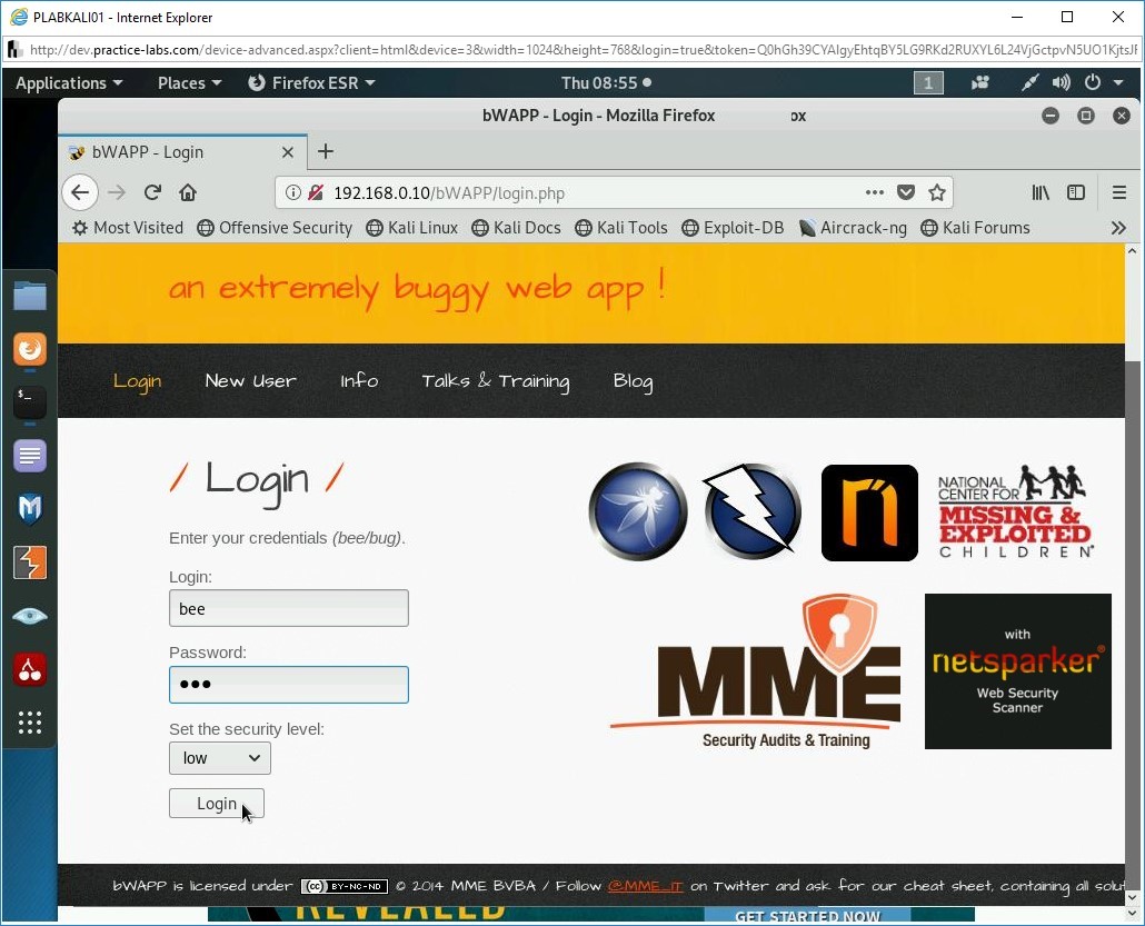 Hình 1.7 Ảnh chụp màn hình PLABKALI01