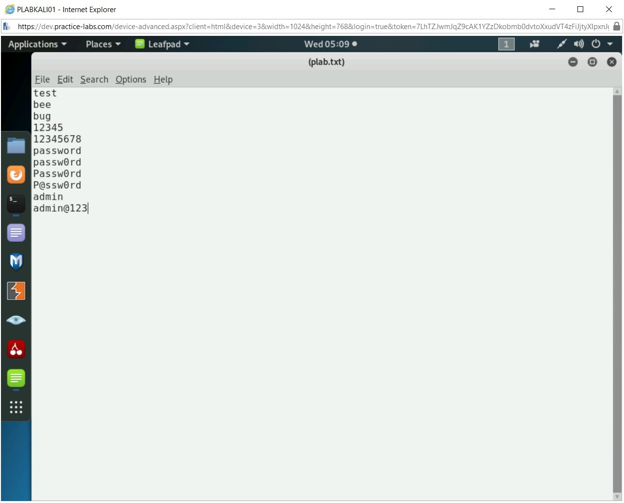 Hình 1.14 Ảnh chụp màn hình PLABKALI01