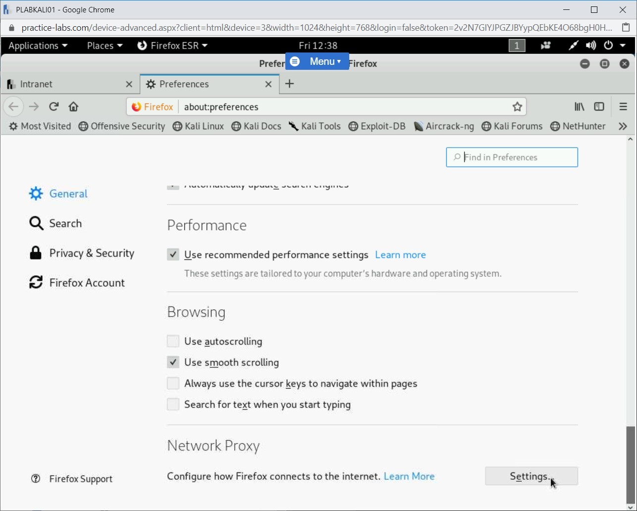 Ảnh chụp màn hình Practice Labs.