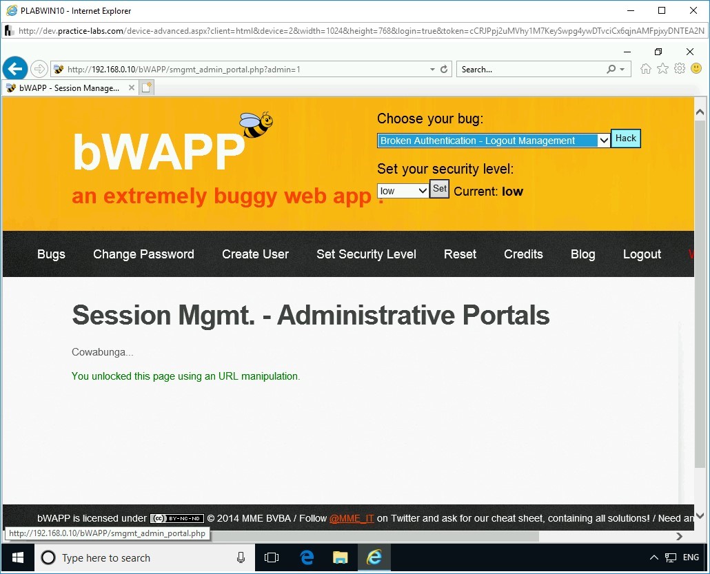 Figure 2.16 Screenshot of PLABWIN10
