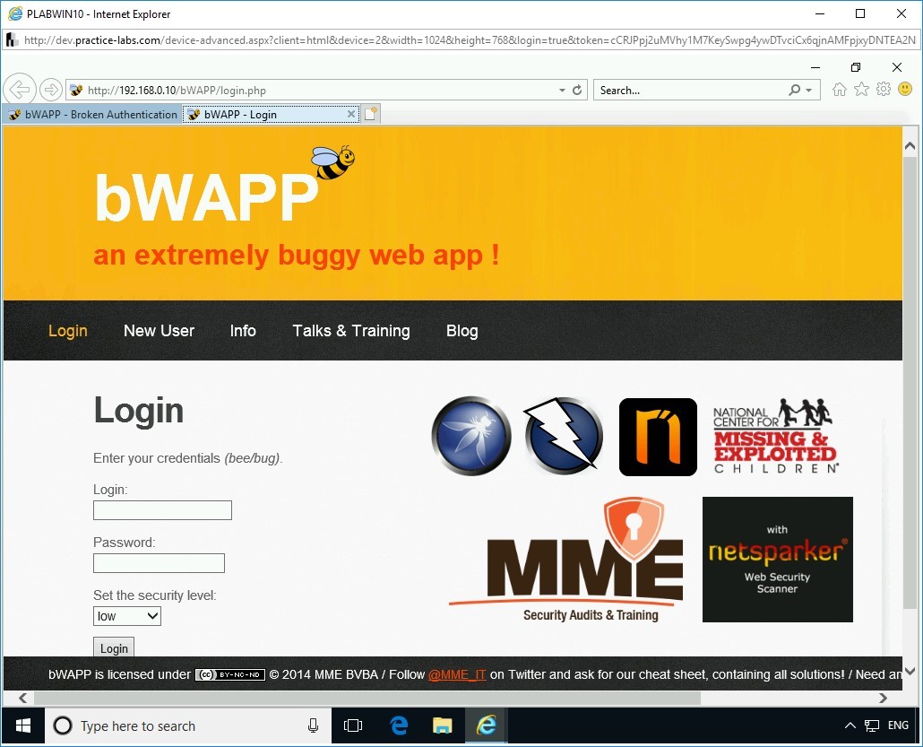 Figure 2.18 Screenshot of PLABWIN10