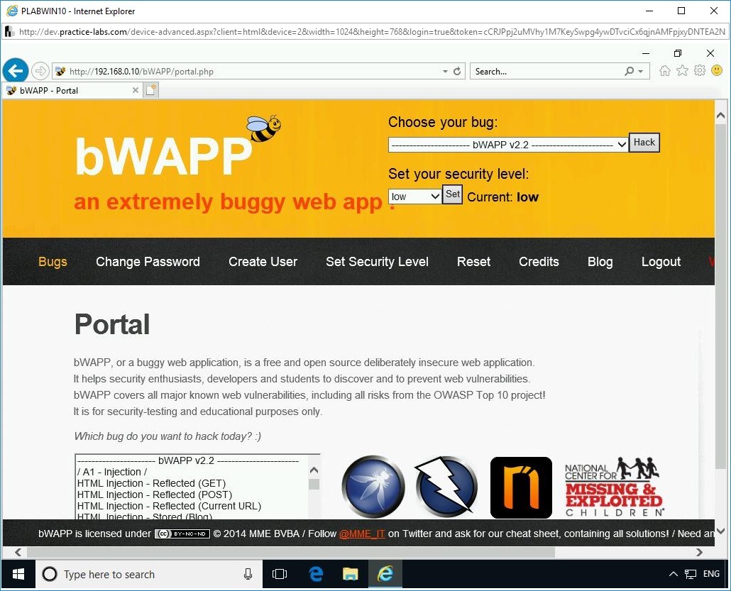 Figure 2.20 Screenshot of PLABWIN10