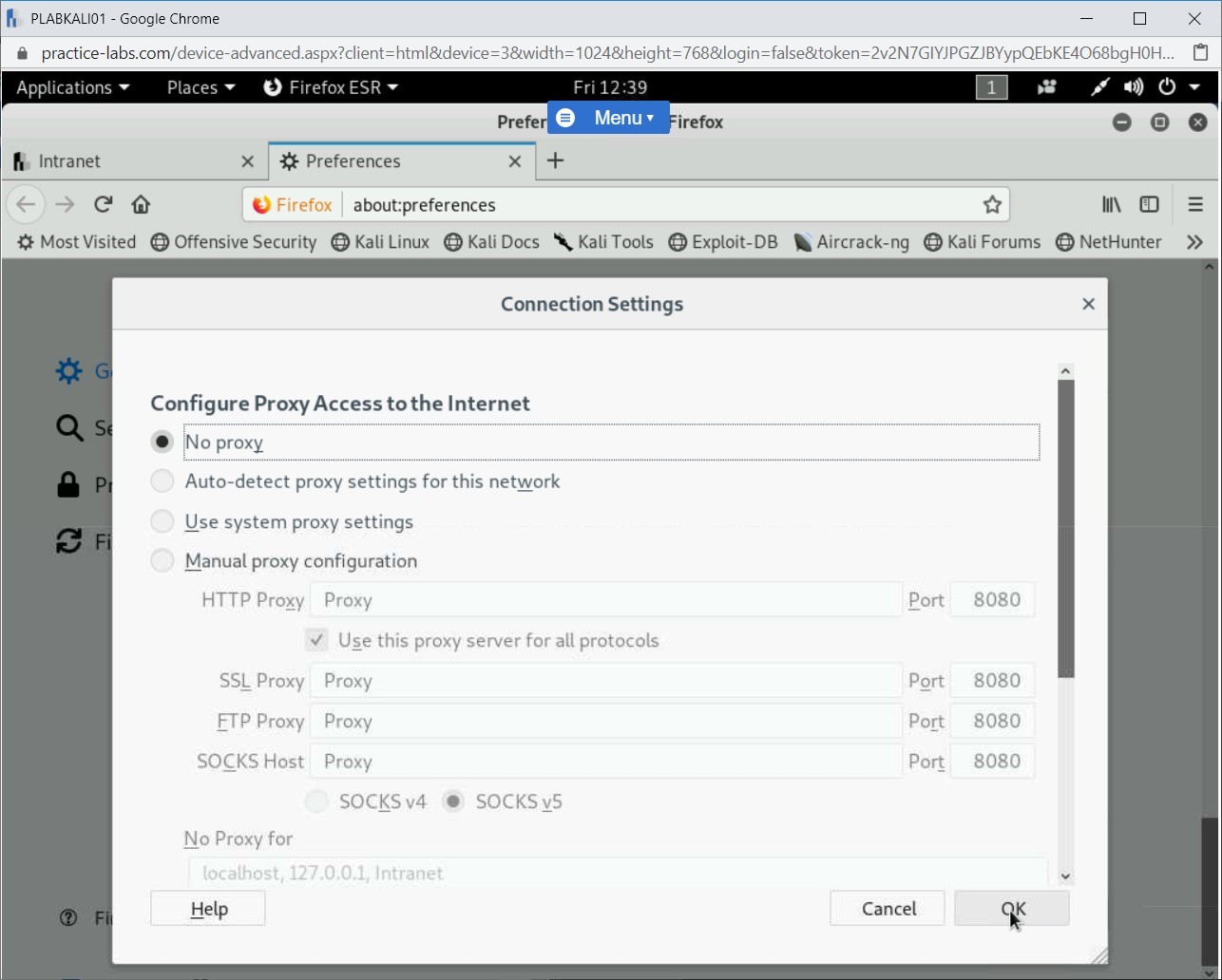 Ảnh chụp màn hình Practice Labs.