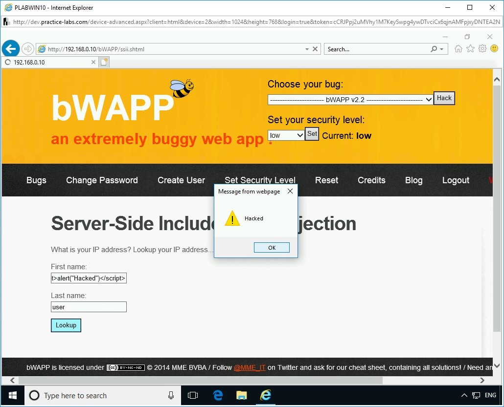 Figure 2.42 Screenshot of PLABWIN10