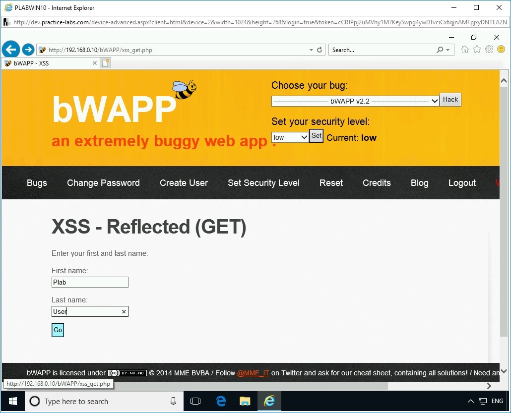 Figure 2.53 Screenshot of PLABWIN10