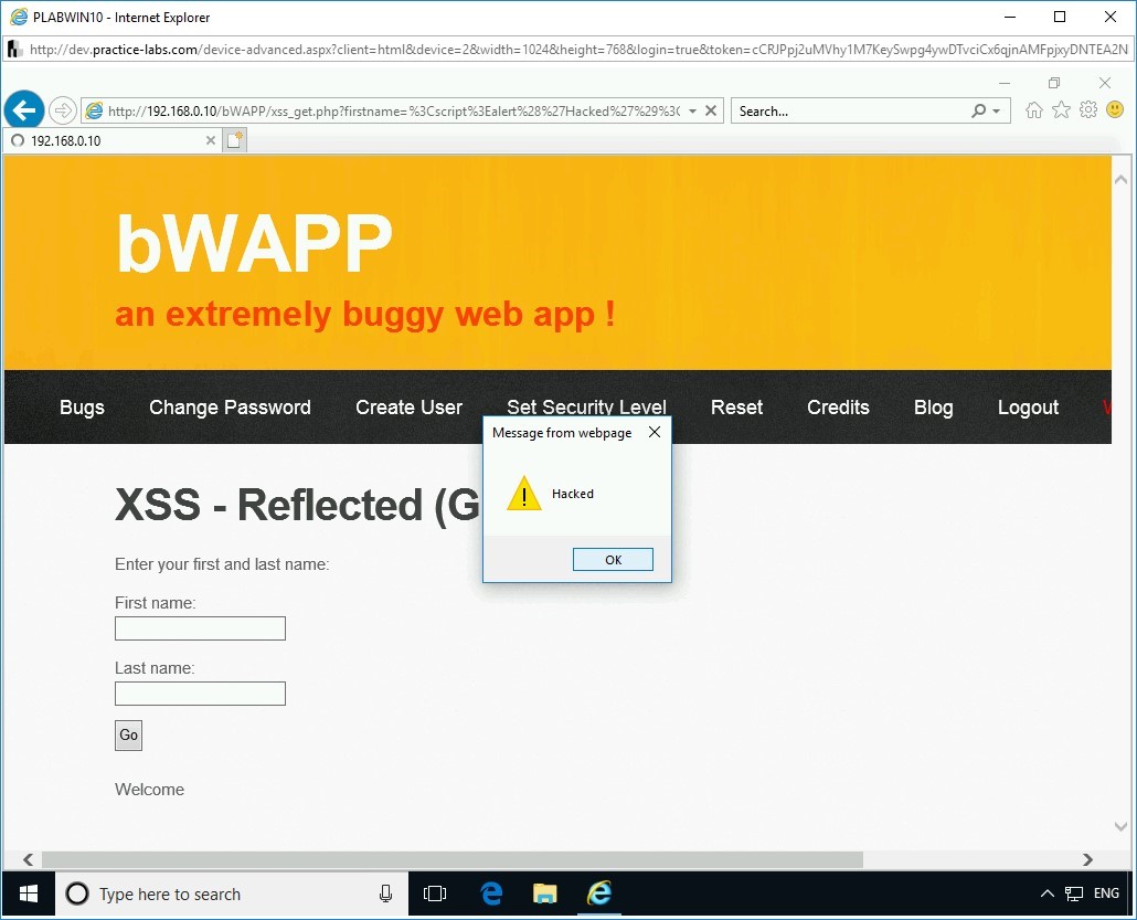 Figure 2.56 Screenshot of PLABWIN10