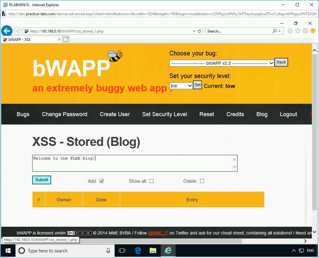 Figure 2.58 Screenshot of PLABWIN10