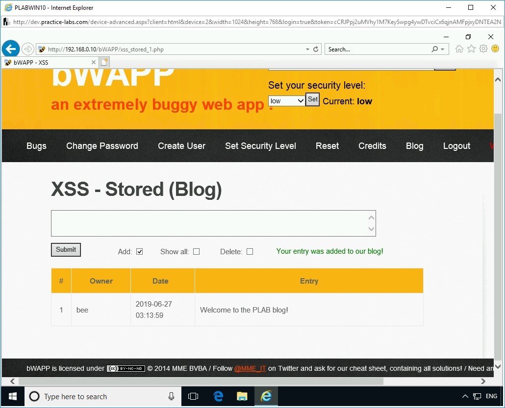 Figure 2.59 Screenshot of PLABWIN10