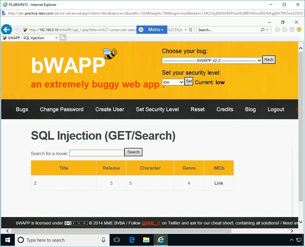 Figure 1.16 Screenshot of PLABWIN10