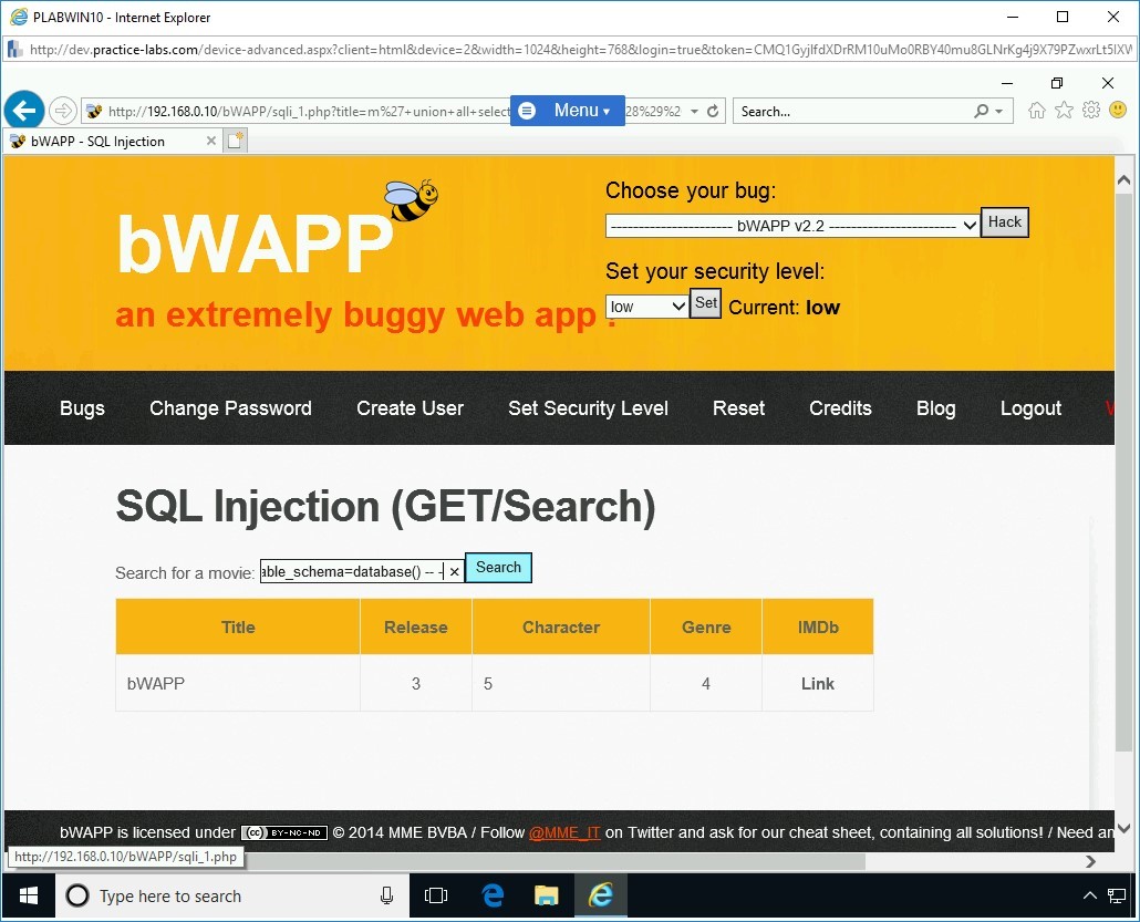 Figure 1.18 Screenshot of PLABWIN10