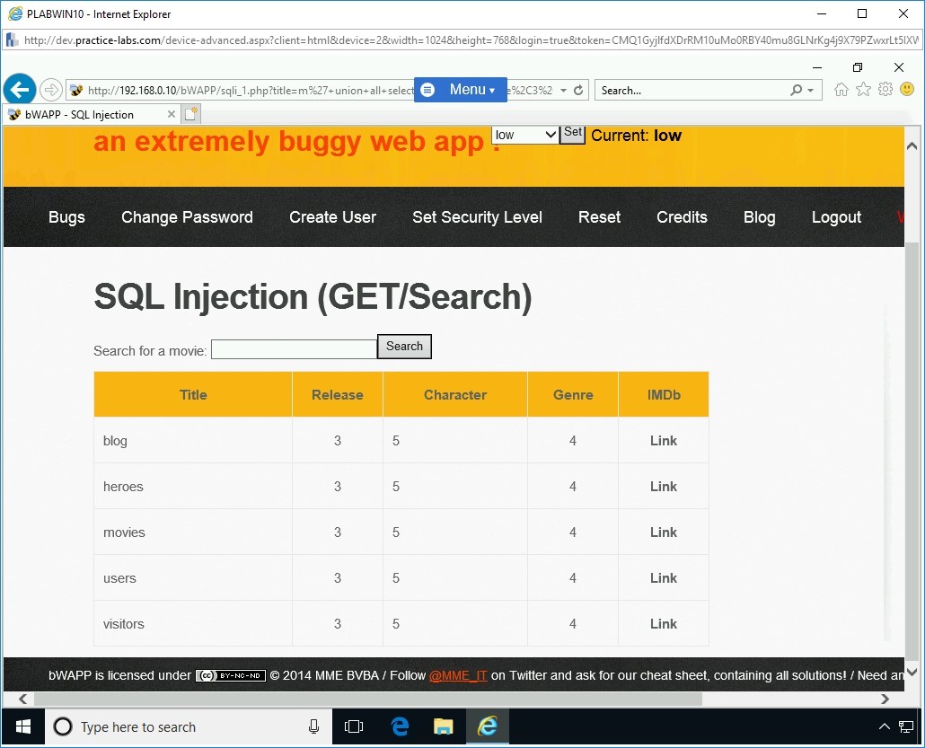 Figure 1.19 Screenshot of PLABWIN10