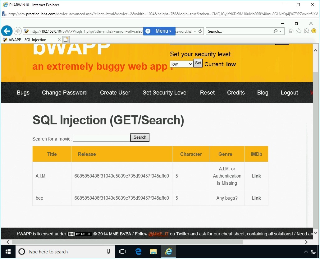 Figure 1.21 Screenshot of PLABWIN10