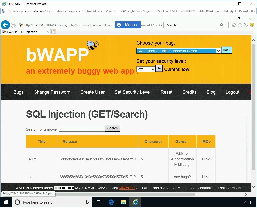 Figure 1.22 Screenshot of PLABWIN10