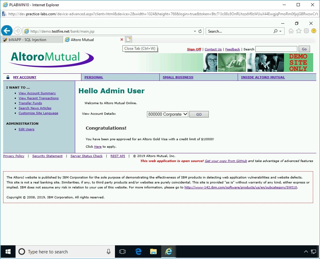 Figure 1.31 Screenshot of PLABWIN10