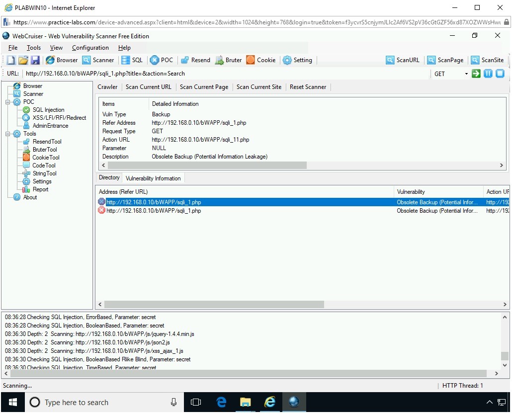 Figure 2.18 Screenshot of PLABWIN10
