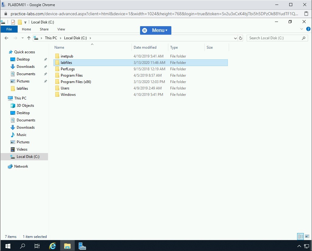 Figure 1.55 Screenshot of PLABDM01