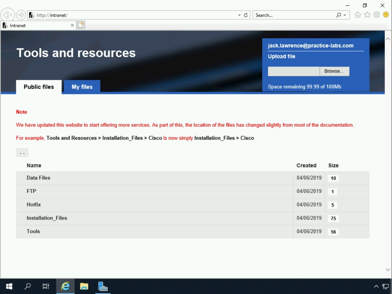 Figure 1.8 Screenshot of PLABDM01