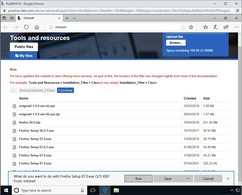 Hình 3.5 Ảnh chụp màn hình PLABWIN10