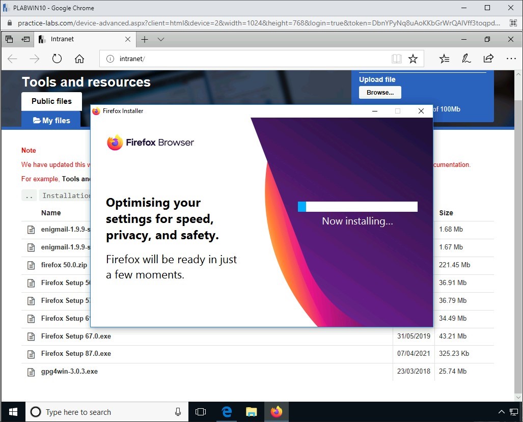 Hình 3.6 Ảnh chụp màn hình PLABWIN10