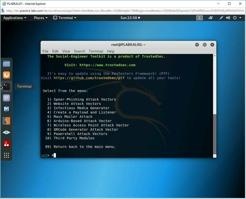Hình 2.6 Ảnh chụp màn hình PLABKALI01