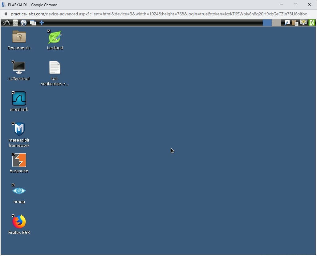 Figure 1. 1 Screenshot of PLABKALI01