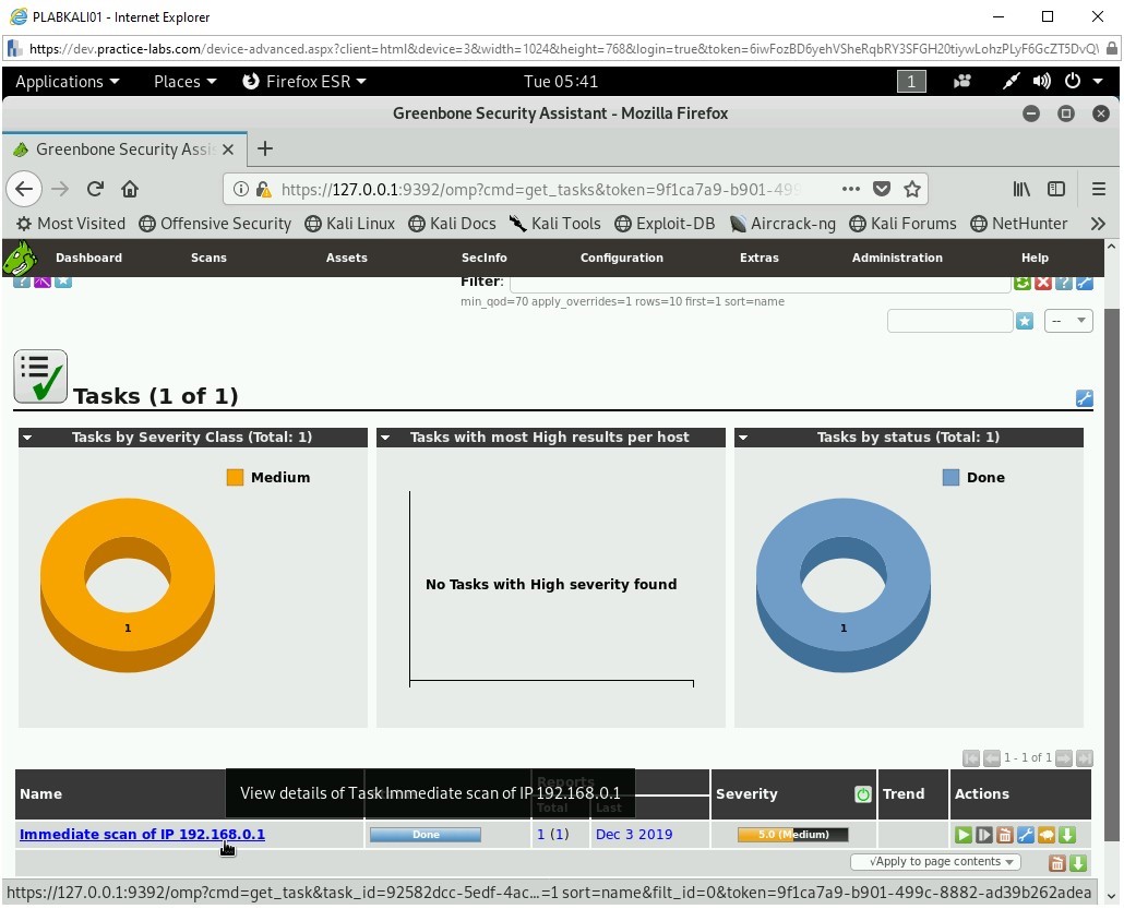 Figure 1.25 Screenshot of PLABKALI01