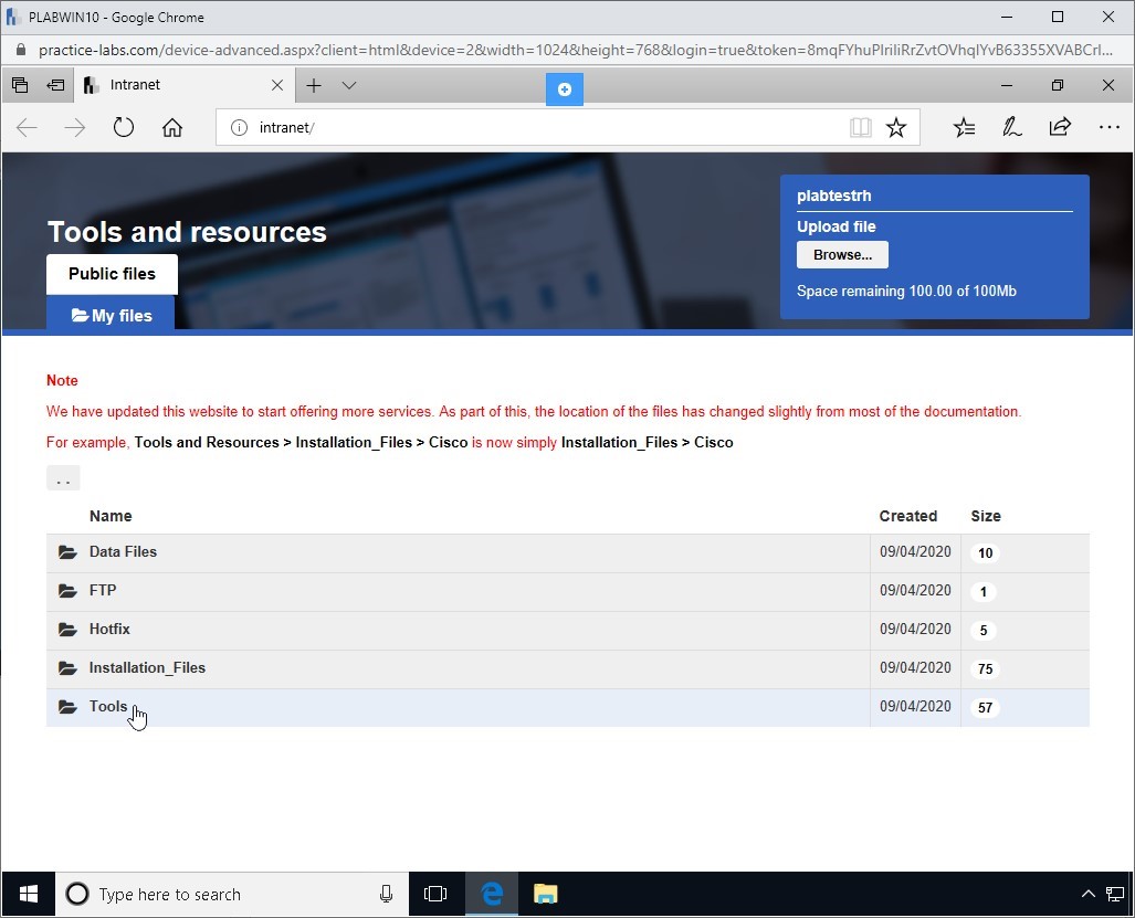 Figure 1.38 Screenshot of PLABKALI01