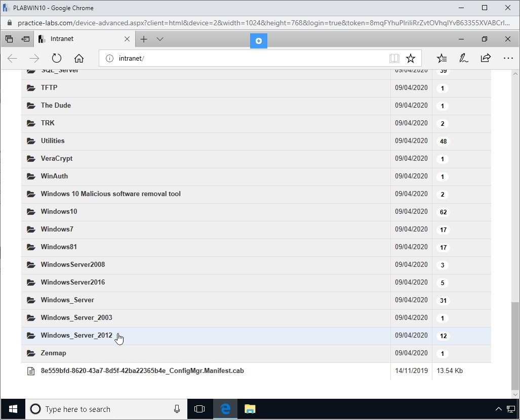 Figure 1.39 Screenshot of PLABKALI01