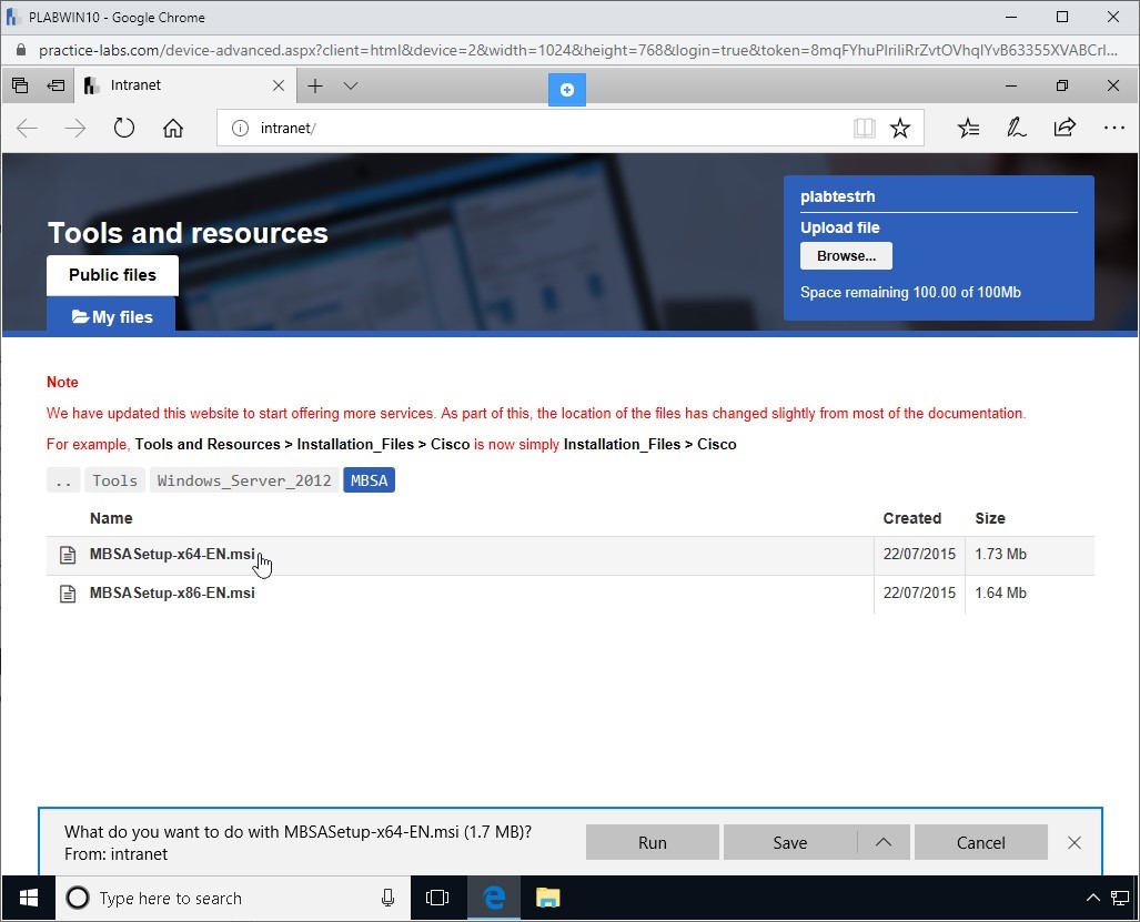 Figure 1.41 Screenshot of PLABKALI01