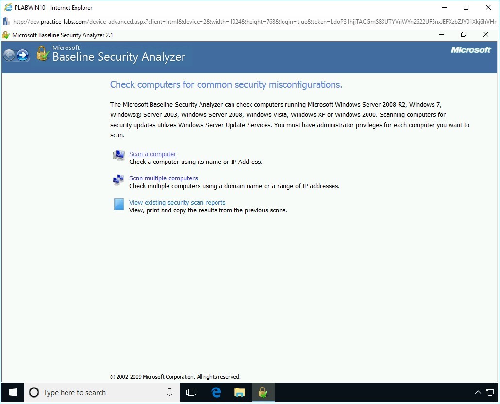 Figure 2.11 Screenshot of PLABWIN10