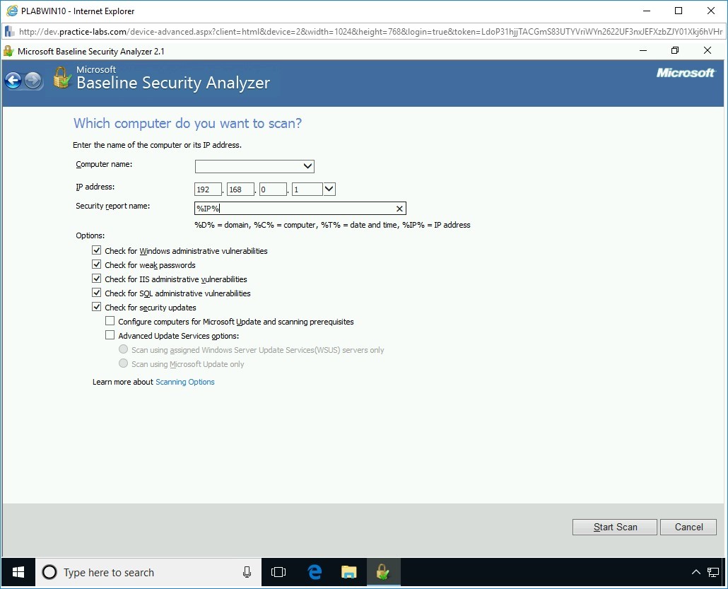 Figure 2.13 Screenshot of PLABWIN10