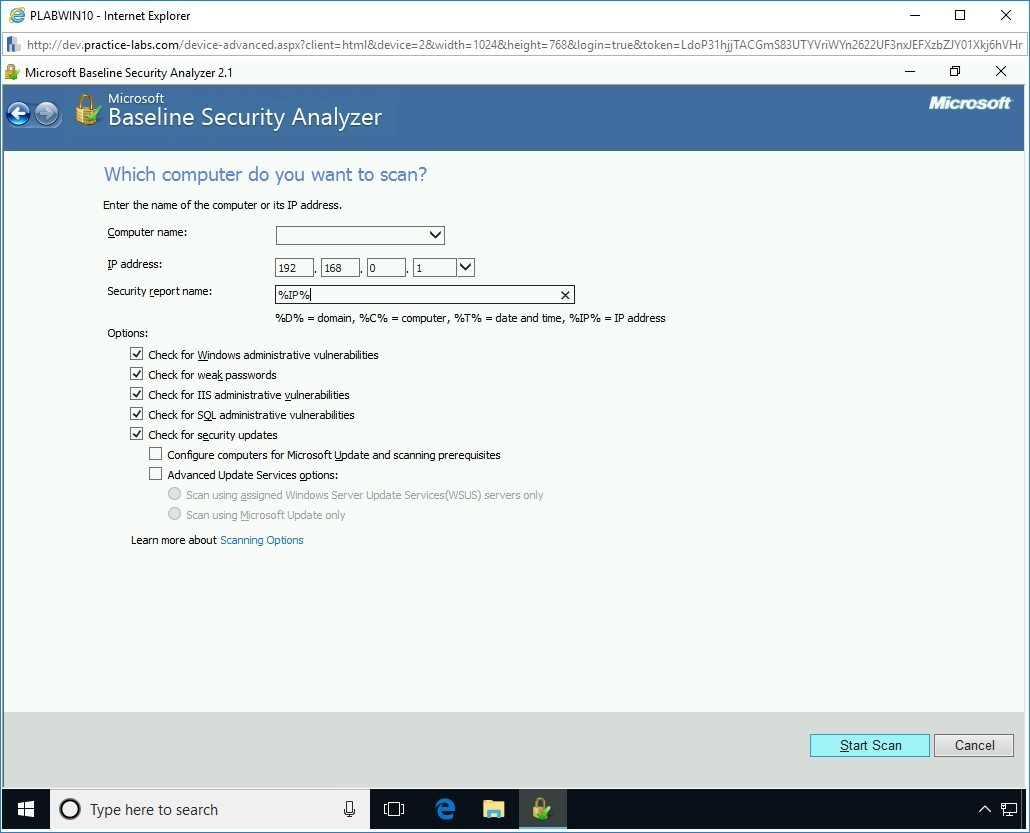 Figure 2.14 Screenshot of PLABWIN10