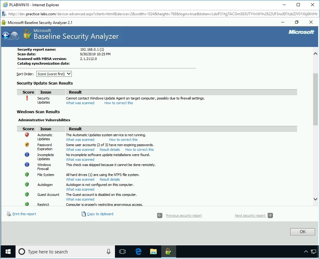 Figure 2.17 Screenshot of PLABWIN10