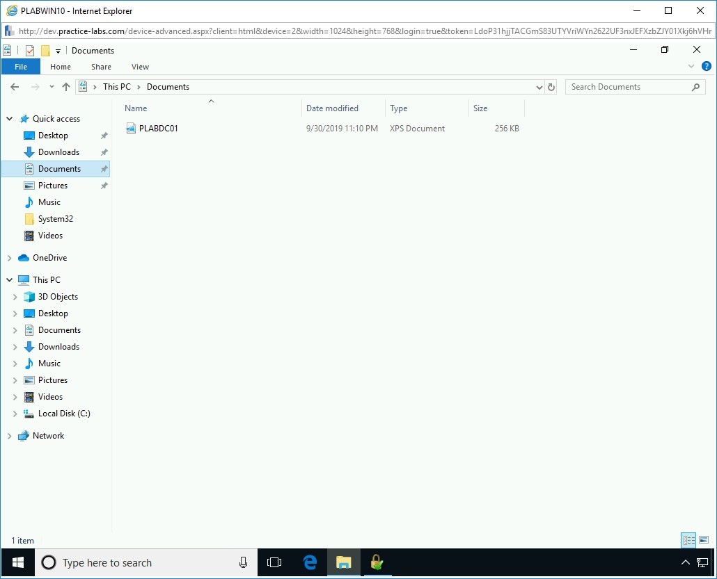 Figure 4.5 Screenshot of PLABWIN10