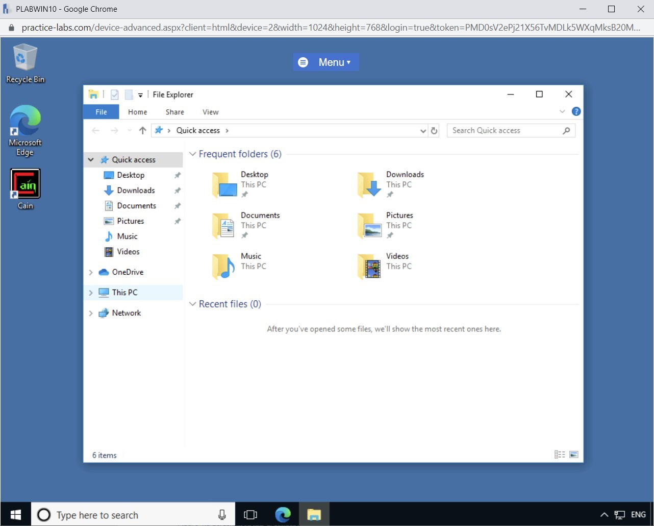 Figure 1.10 Screenshot of PLABWIN10