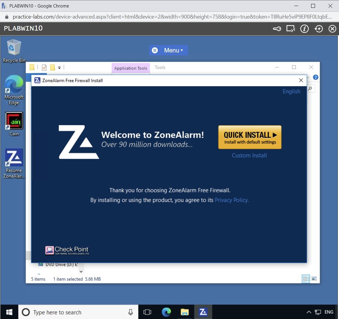 Figure 1.13 Screenshot of PLABDC01