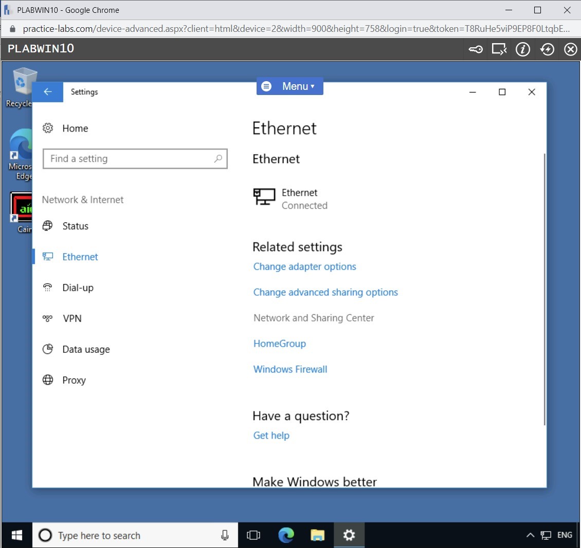 Figure 1.5 Screenshot of PLABWIN10