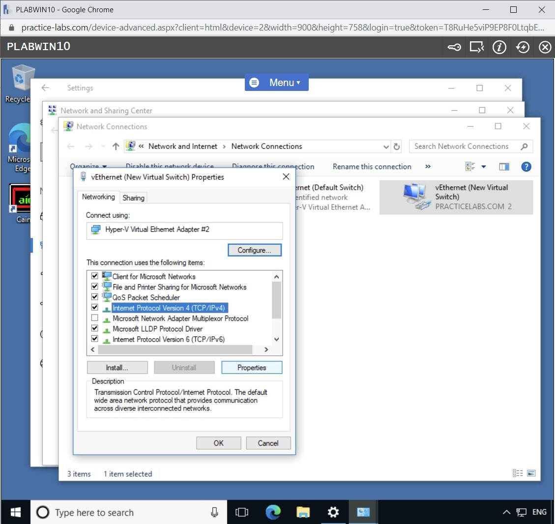 Figure 1.7 Screenshot of PLABWIN10