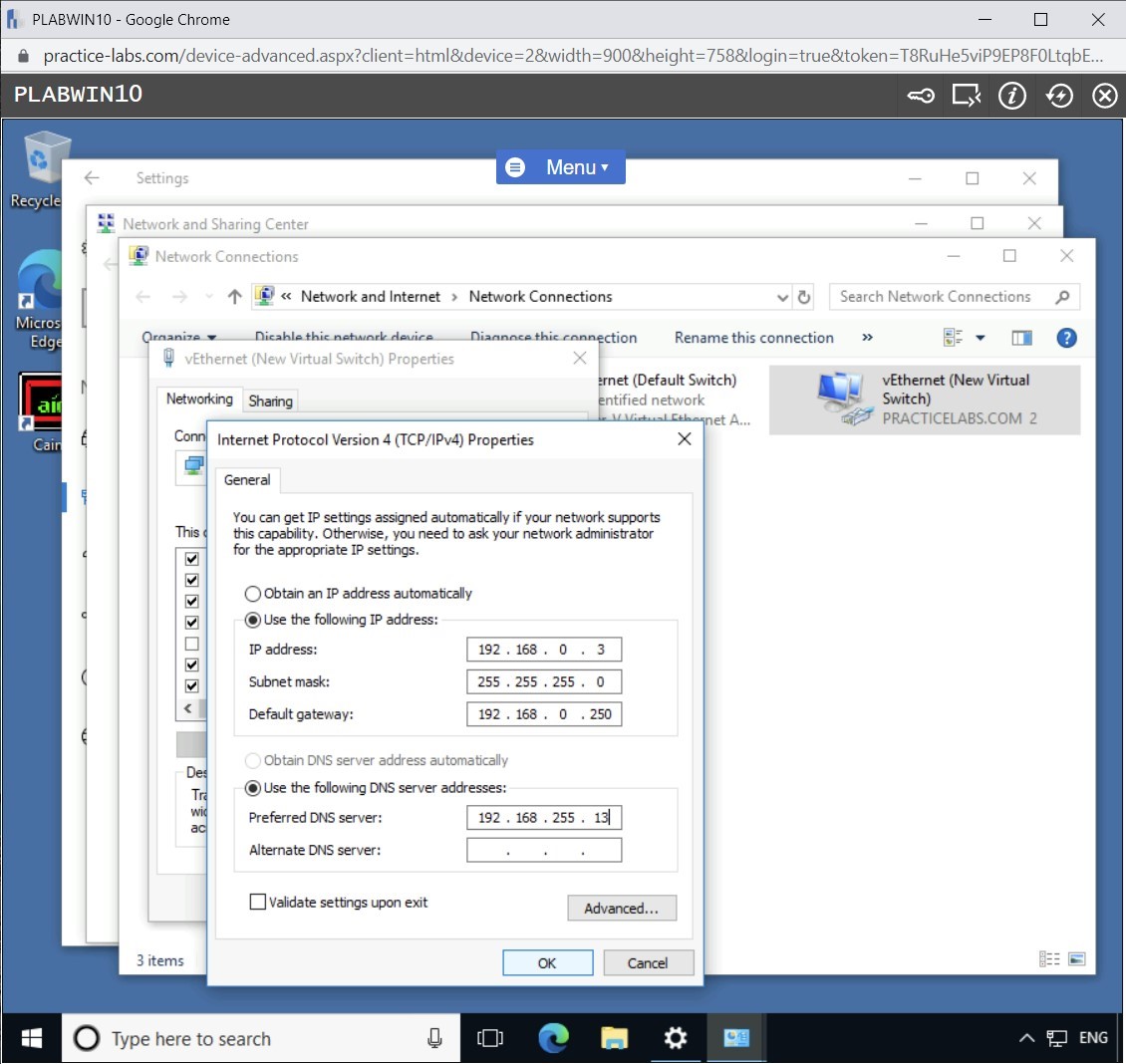 Figure 1.8 Screenshot of PLABWIN10