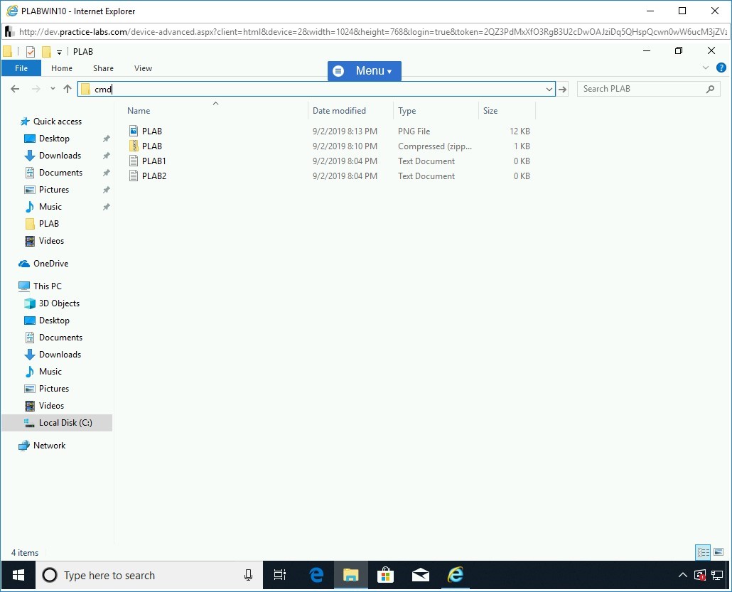 Figure 1.12 Screenshot of PLABWIN10