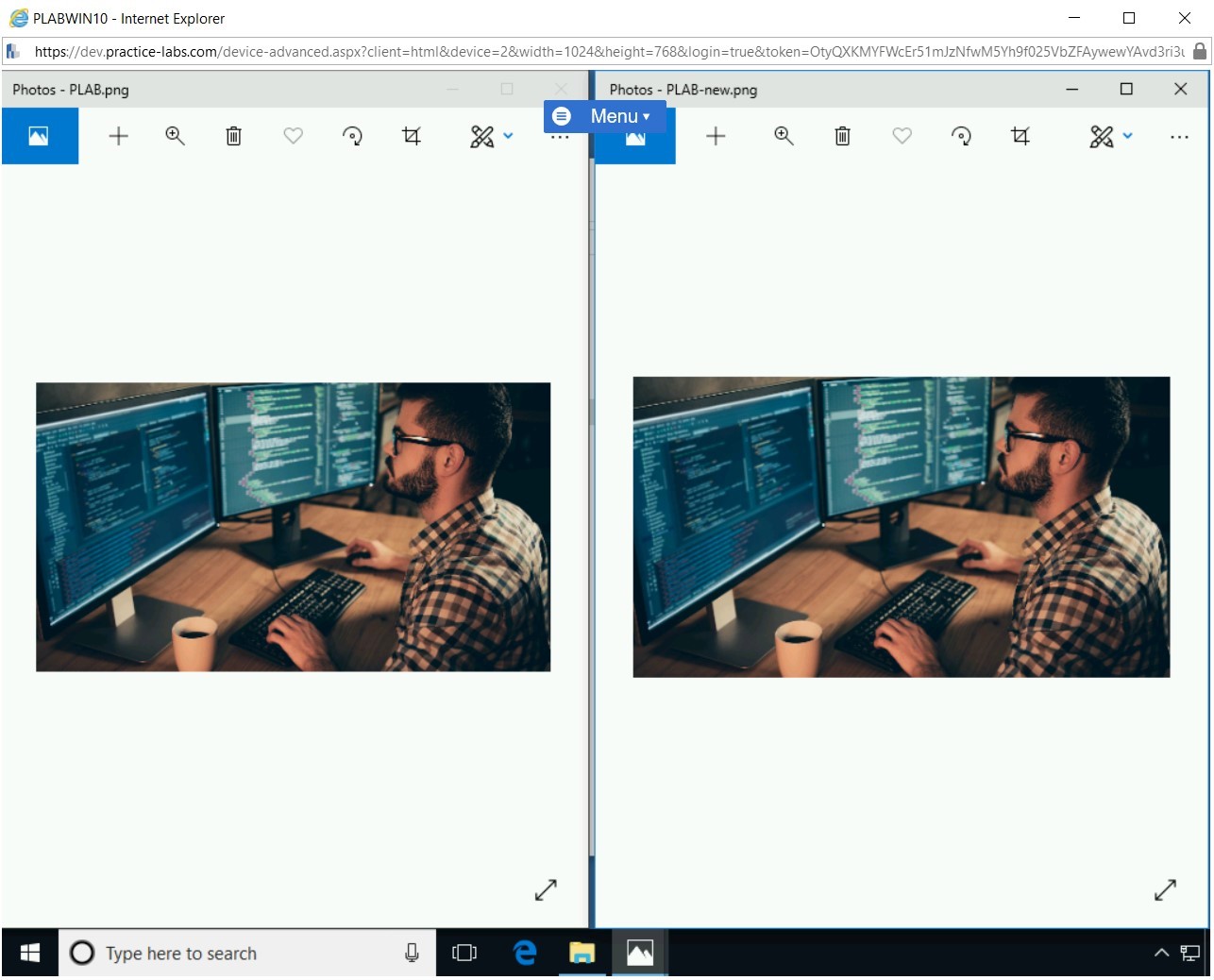 Figure 1.17 Screenshot of PLABWIN10