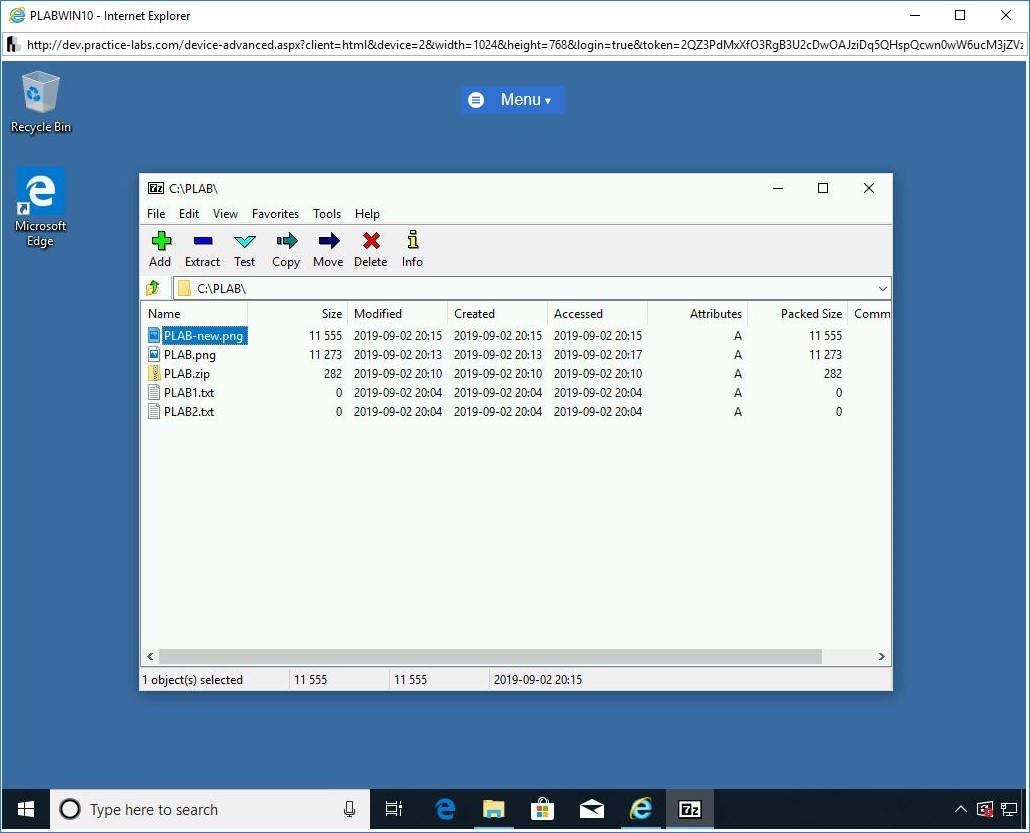 Figure 1.20 Screenshot of PLABWIN10
